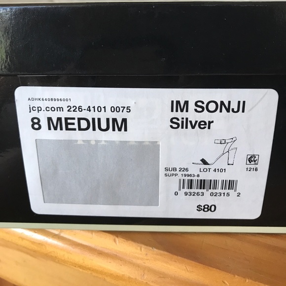 Silver Ankle Strap Heels - Picture 6 of 6